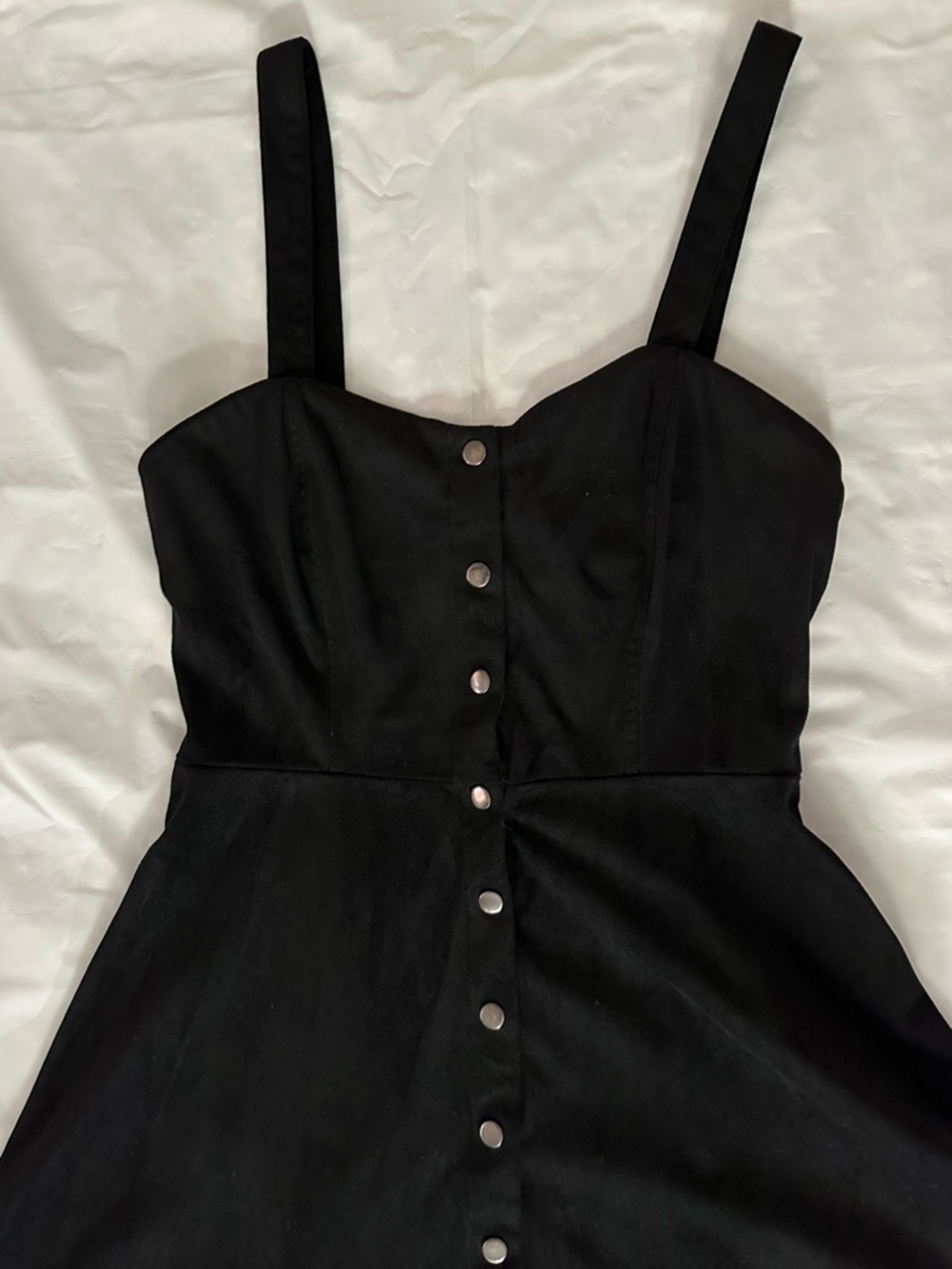 Black Button-Front Women’s Dress